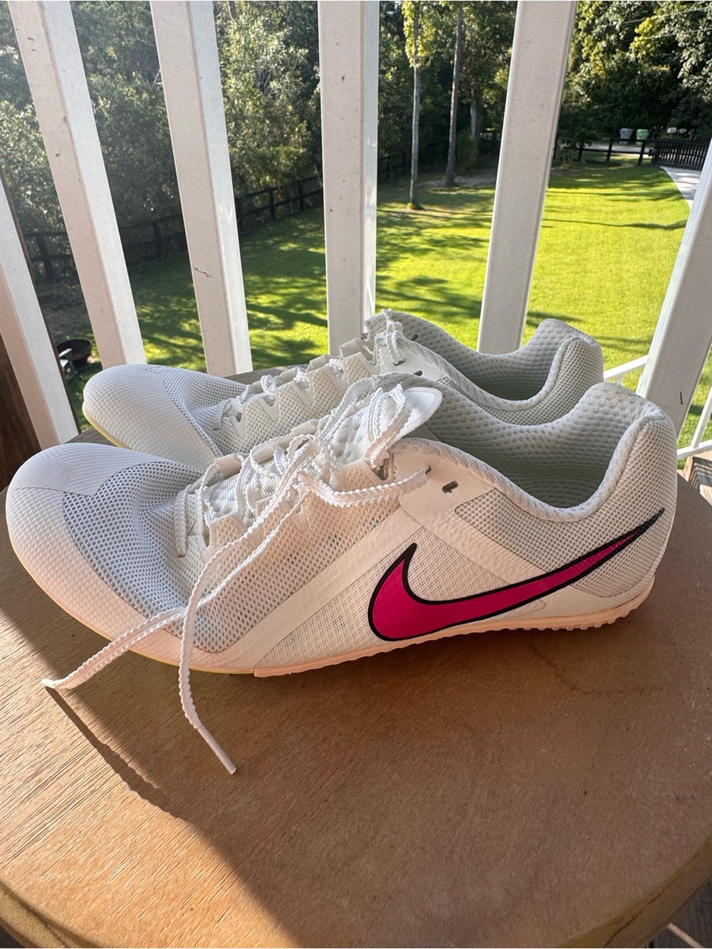 Nike Rival Multi Track & Field Spikes White Pink Men’s Size 12 DC8749-101
